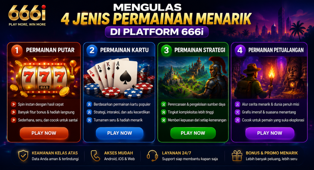 Mengulas 4 Jenis Permainan Menarik di Platform 666i